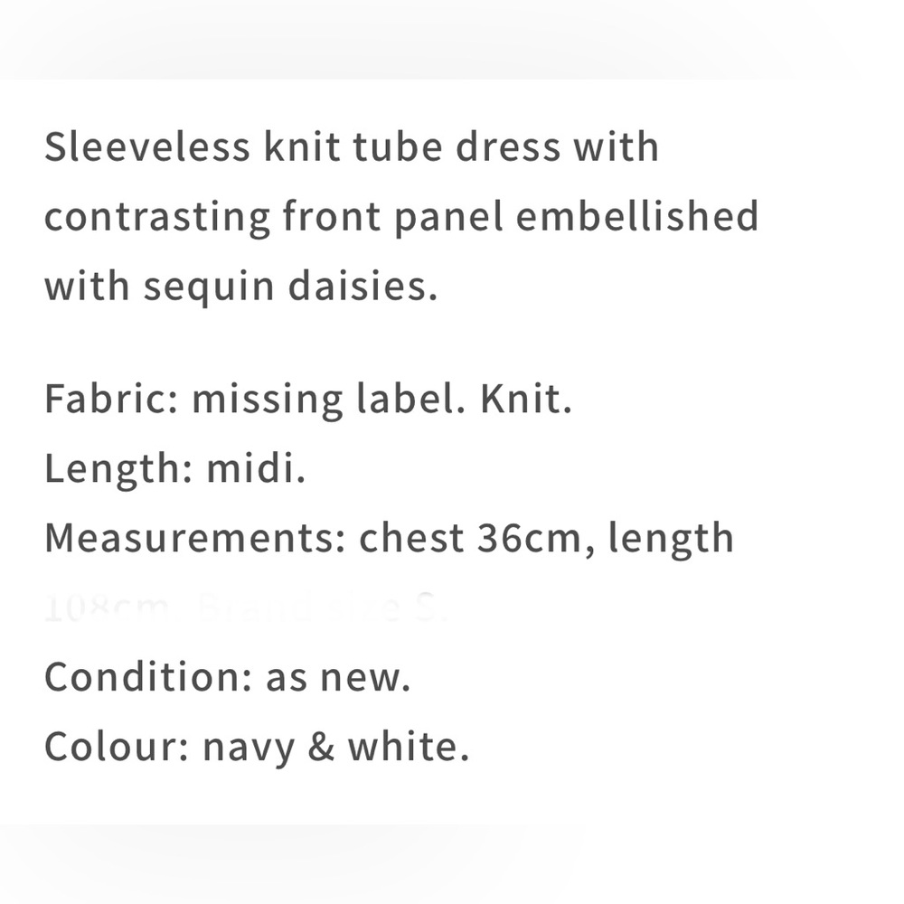 Perfect Michael Kors midi knit sleeveless beaded flower dress XS - Picture 7 of 10